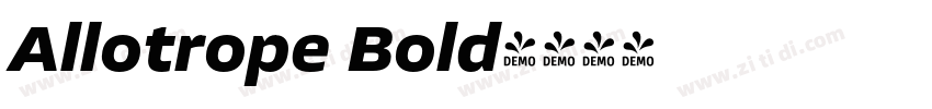 Allotrope Bold字体转换